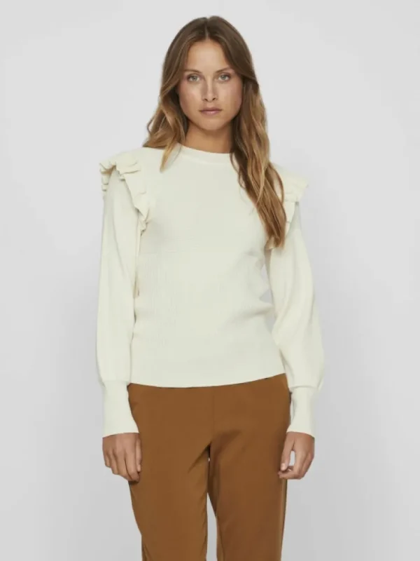 VILA Knitwear | Tops & T-shirts^RUFFLE KNITTED TOP