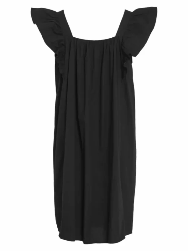 VILA Dresses^RUFFLE SHOULDER SHORT DRESS