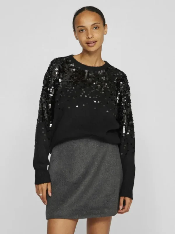 VILA Knitwear^SEQUIN KNITTED PULLOVER
