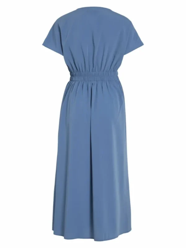 VILA Dresses^SHORT SLEEVED BUTTONED MIDI DRESS
