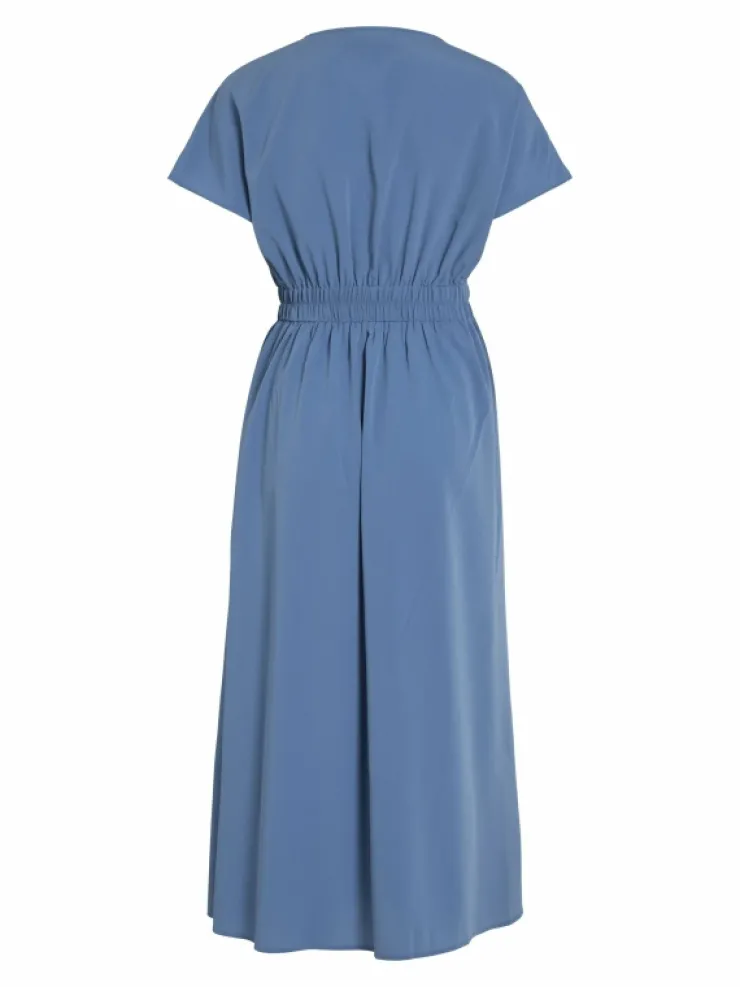 VILA Dresses^SHORT SLEEVED BUTTONED MIDI DRESS
