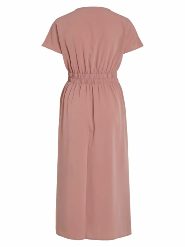 VILA Dresses^SHORT SLEEVED BUTTONED MIDI DRESS