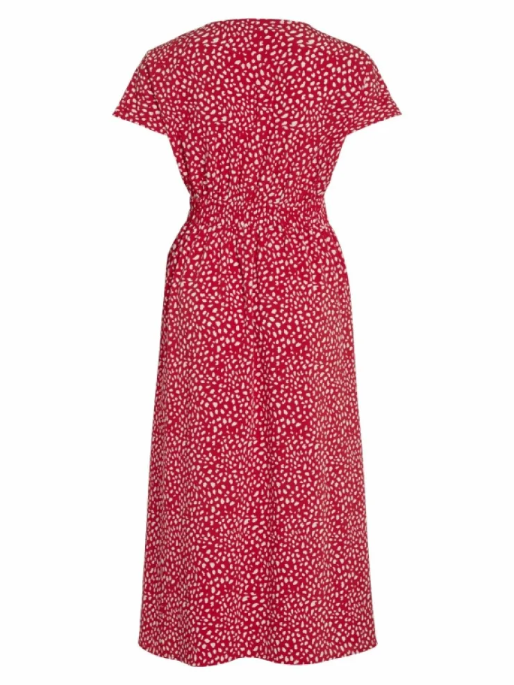 VILA Dresses^SHORT SLEEVED BUTTONED MIDI DRESS