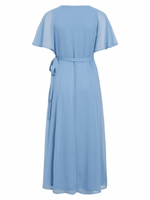 VILA Dresses^SHORT SLEEVED MAXI WRAP DRESS