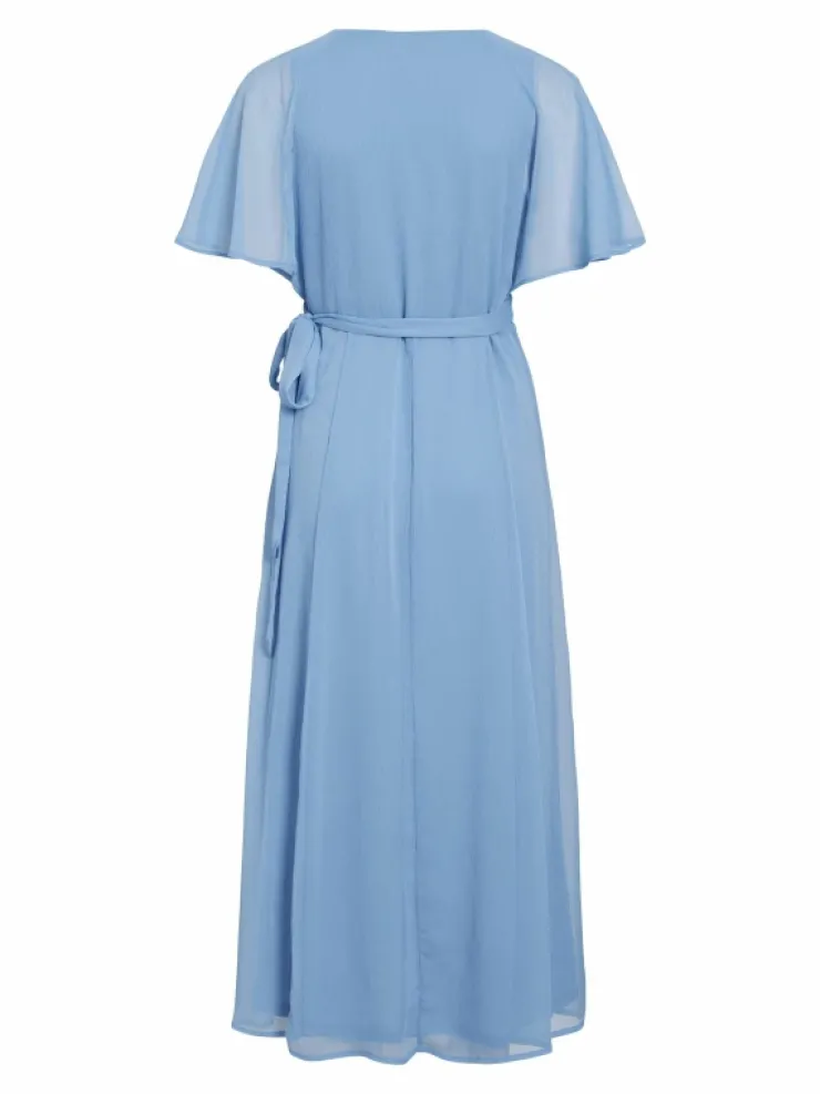 VILA Dresses^SHORT SLEEVED MAXI WRAP DRESS