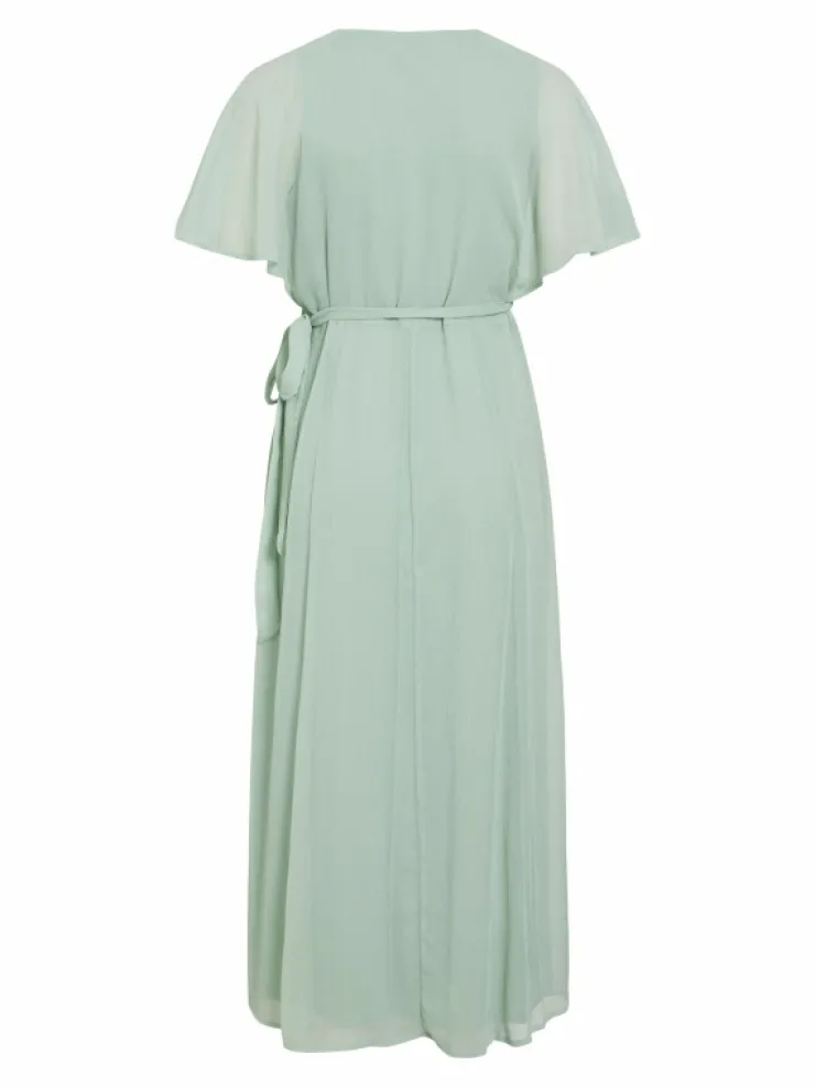 VILA Dresses^SHORT SLEEVED MAXI WRAP DRESS