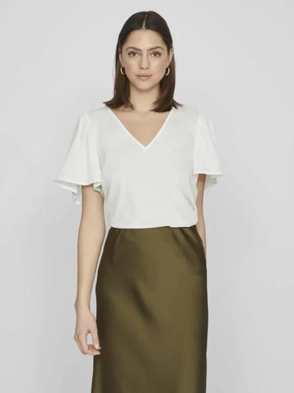 VILA Tops & T-shirts^SHORT SLEEVED V-NECK TOP