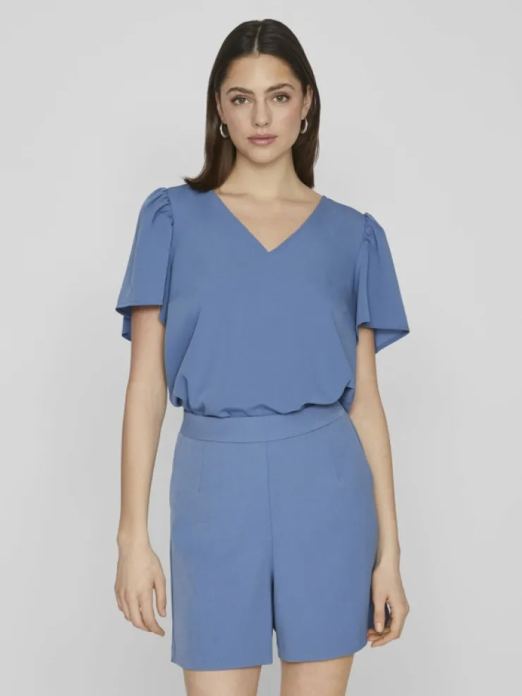 VILA Tops & T-shirts^SHORT SLEEVED V-NECK TOP