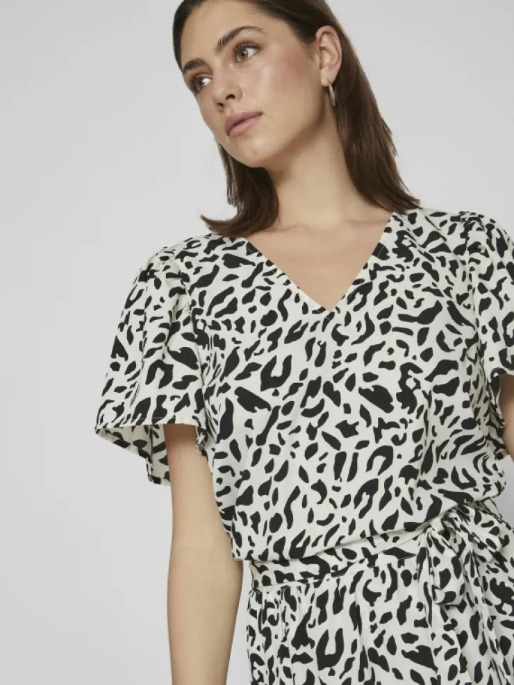 VILA Tops & T-shirts^SHORT SLEEVED V-NECK TOP