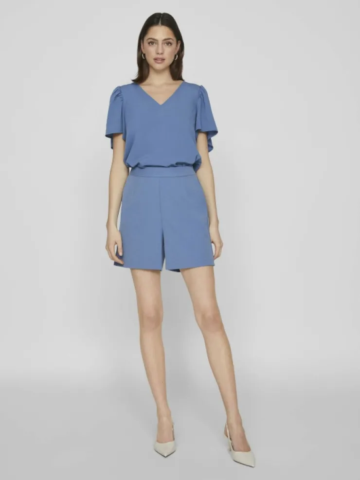 VILA Tops & T-shirts^SHORT SLEEVED V-NECK TOP