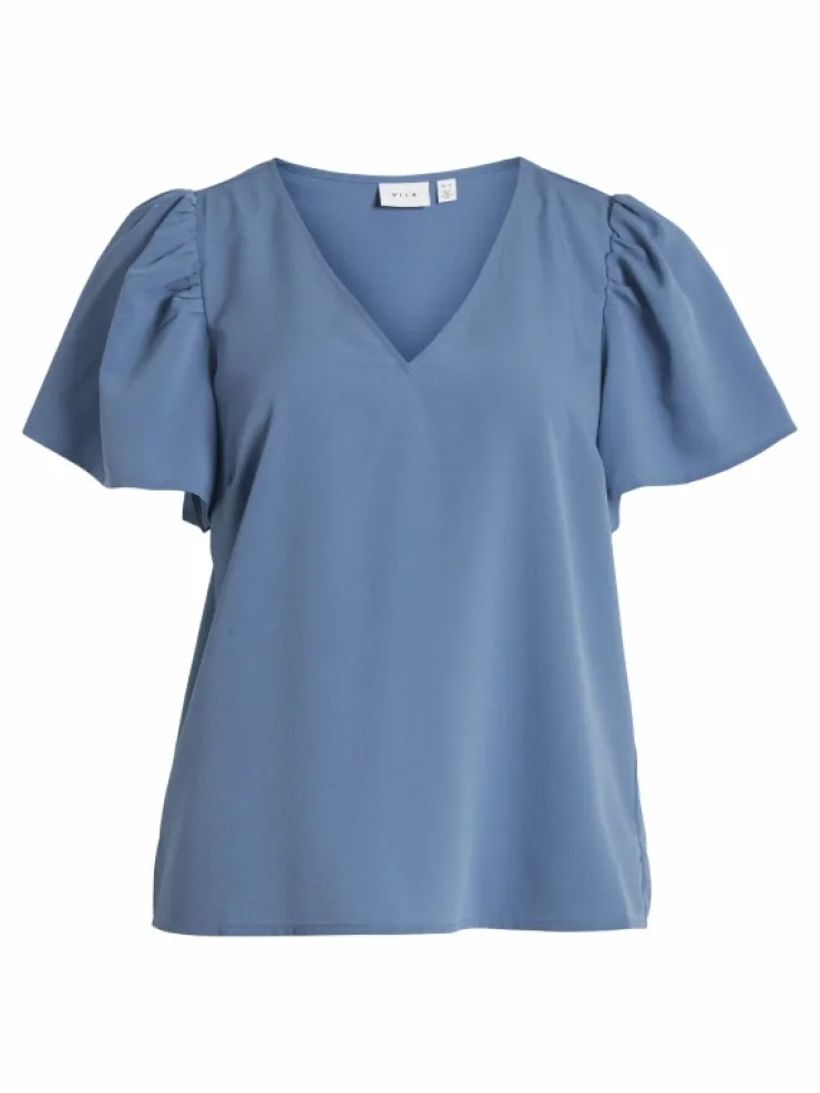 VILA Tops & T-shirts^SHORT SLEEVED V-NECK TOP