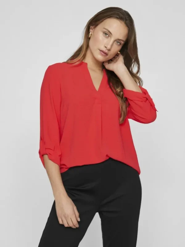 VILA Tops & T-shirts^3/4 SLEEVED V-NECK TOP