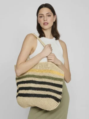 VILA Accessories^STROPED SHOPPER BAG