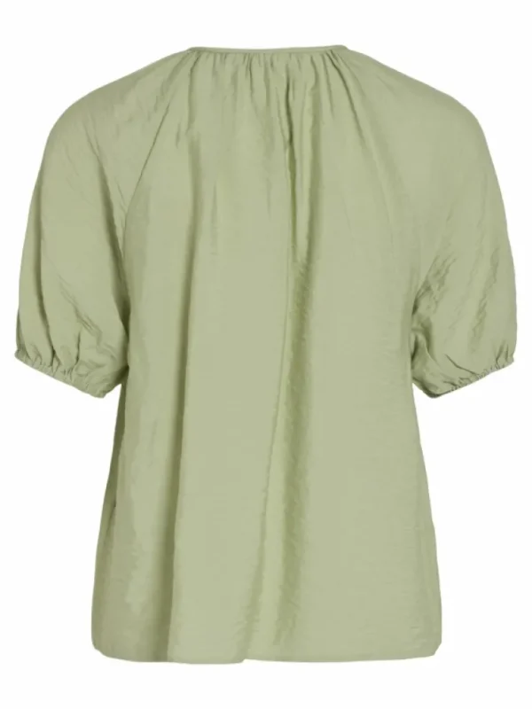 VILA Tops & T-shirts^TIE NECK SHORT SLEEVED TOP