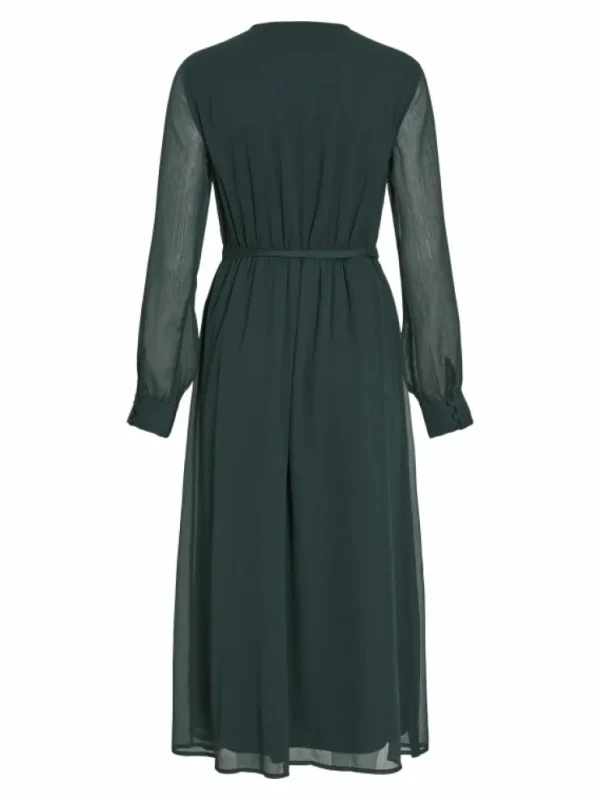 VILA Dresses^VIFALIA LONG SLEEVED MIDI DRESS