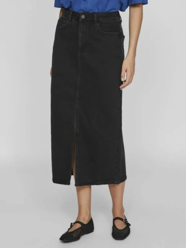 VILA Skirts^VIJAF MIDI DENIM SKIRT
