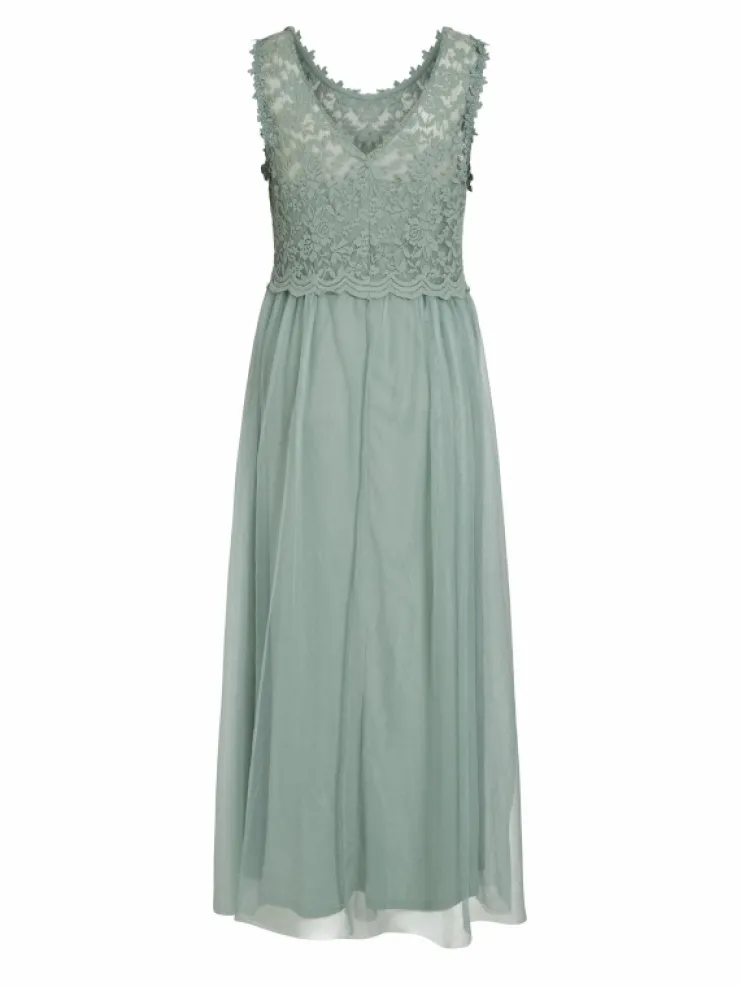 VILA Dresses^VILYNNEA LACE MAXI DRESS