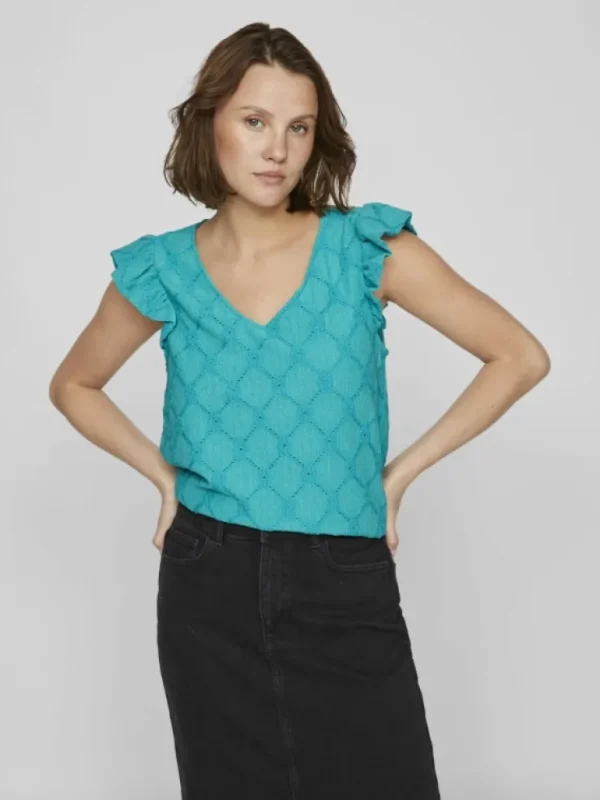 VILA Tops & T-shirts^V-NECK CAP SLEEVE TOP