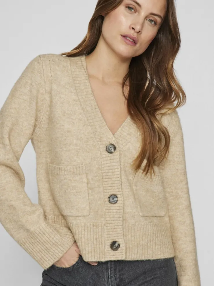 VILA Knitwear^V-NECK KNITTED CARDIGAN