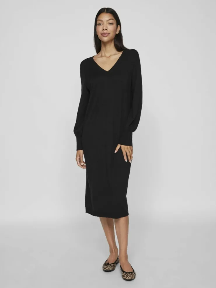 VILA Knitwear | Dresses^V-NECK KNITTED DRESS