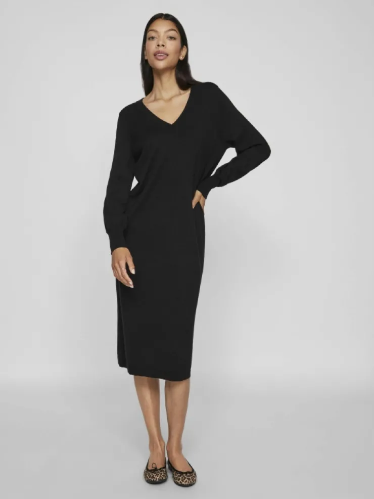 VILA Knitwear | Dresses^V-NECK KNITTED DRESS