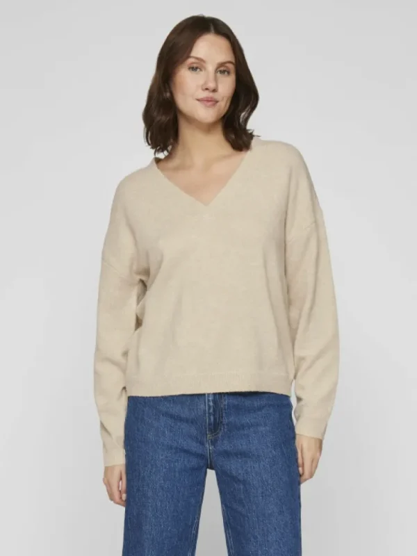 VILA Knitwear^V-NECK KNITTED PULLOVER