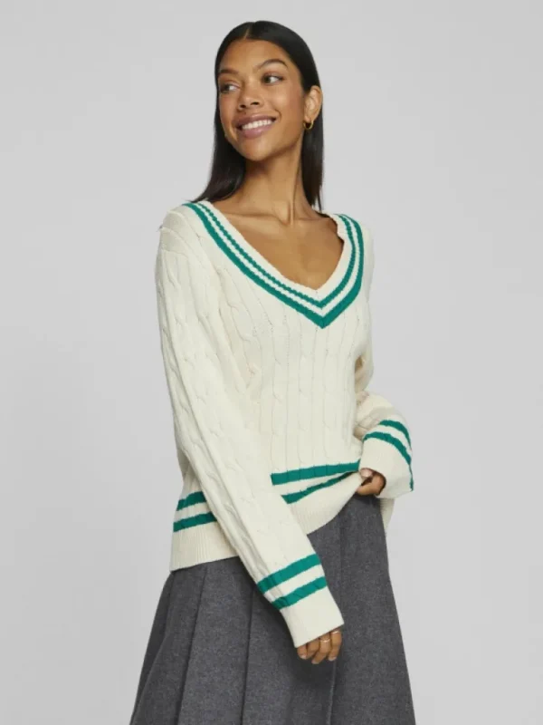 VILA Knitwear^V-NECK KNITTED PULLOVER