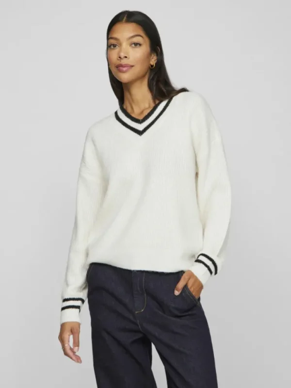 VILA Knitwear^V-NECK KNITTED PULLOVER