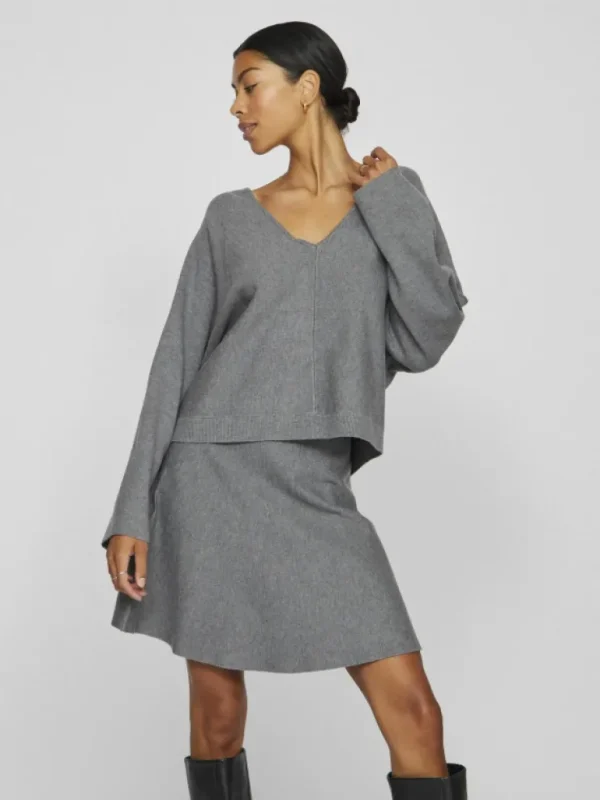 VILA Knitwear^V-NECK KNITTED PULLOVER