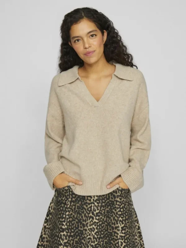 VILA Knitwear^V-NECK KNITTED PULLOVER