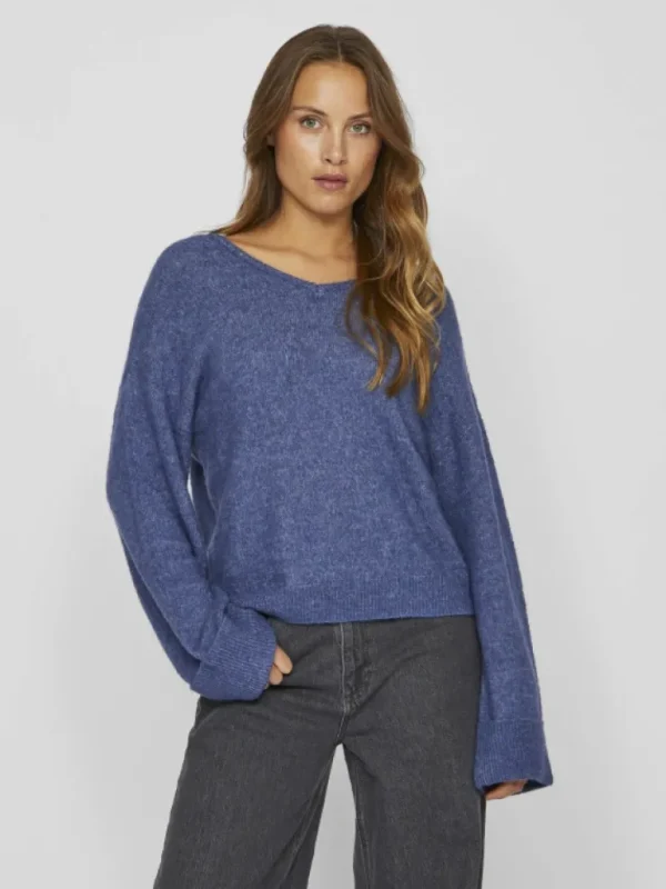 VILA Knitwear^V-NECK KNITTED PULLOVER