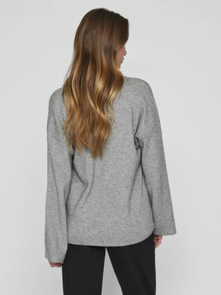 VILA Knitwear^V-NECK KNITTED PULLOVER