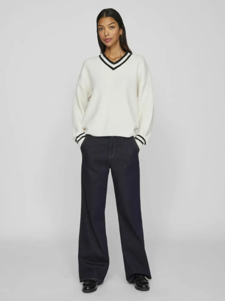 VILA Knitwear^V-NECK KNITTED PULLOVER