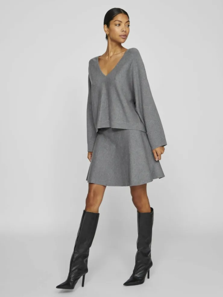 VILA Knitwear^V-NECK KNITTED PULLOVER