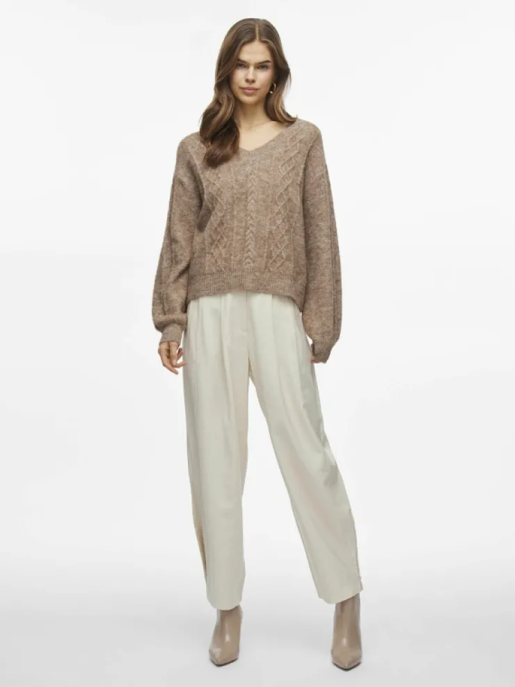 VILA Knitwear^V-NECK KNITTED PULLOVER