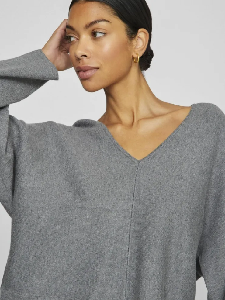 VILA Knitwear^V-NECK KNITTED PULLOVER