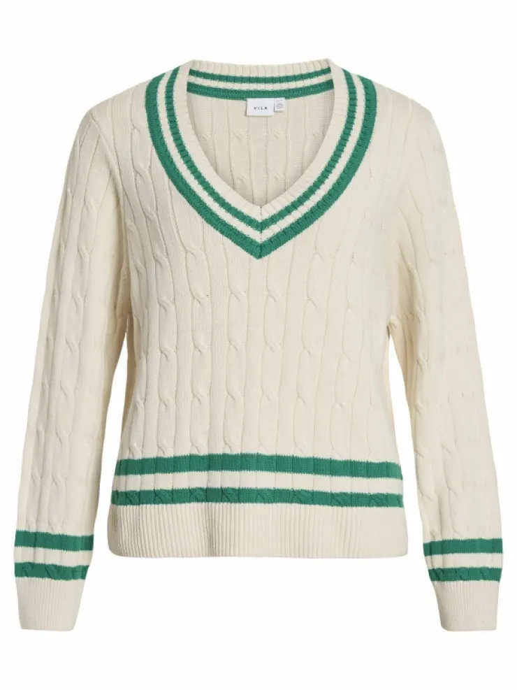 VILA Knitwear^V-NECK KNITTED PULLOVER