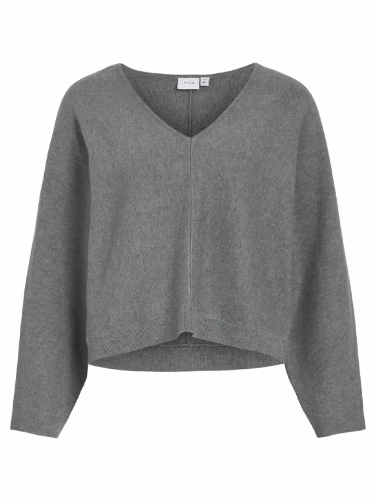 VILA Knitwear^V-NECK KNITTED PULLOVER