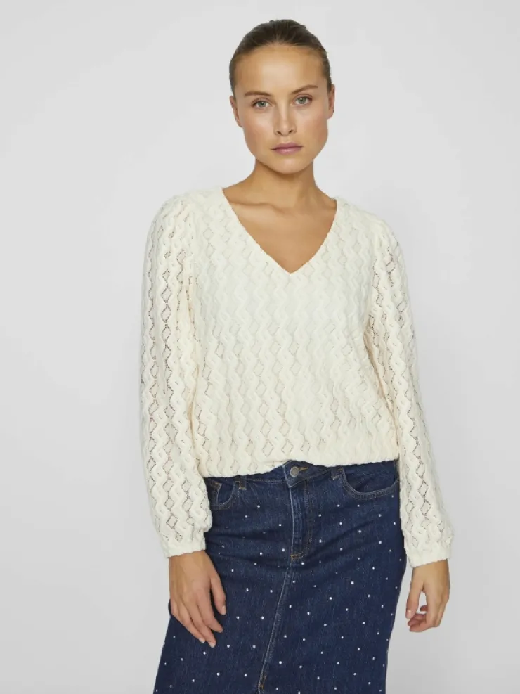 VILA Tops & T-shirts^V-NECK LONG SLEEVED TOP