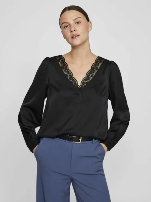 VILA Tops & T-shirts^V-NECK LONG SLEEVED TOP