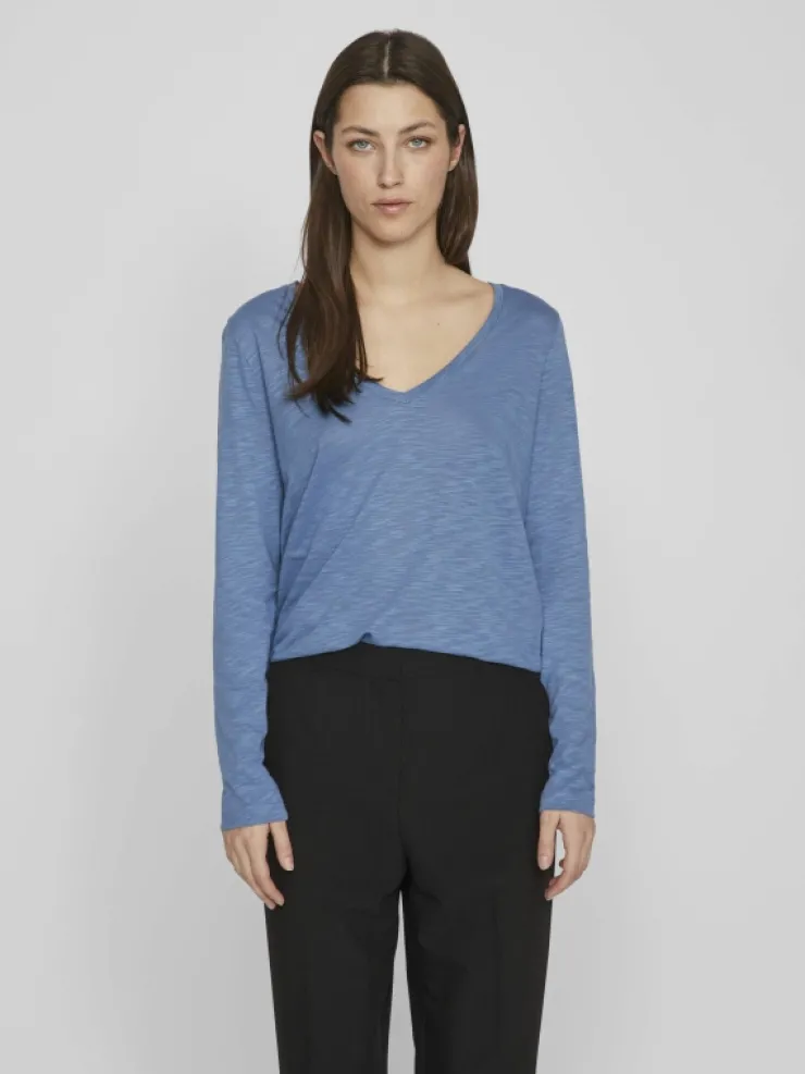 VILA Tops & T-shirts^V-NECK LONG SLEEVED TOP