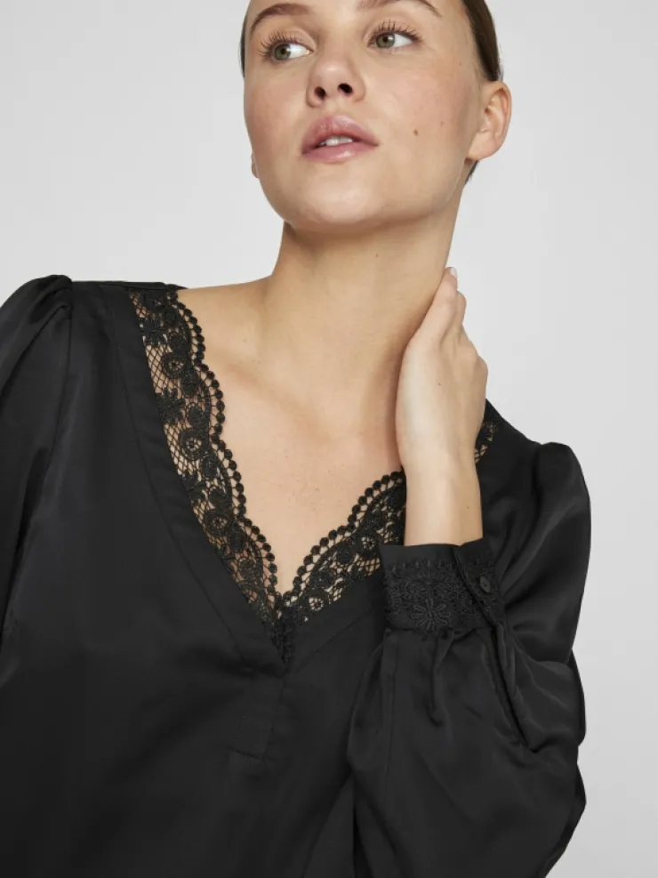 VILA Tops & T-shirts^V-NECK LONG SLEEVED TOP