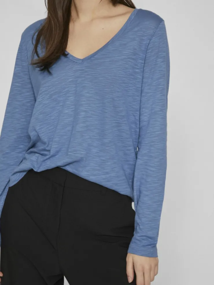 VILA Tops & T-shirts^V-NECK LONG SLEEVED TOP