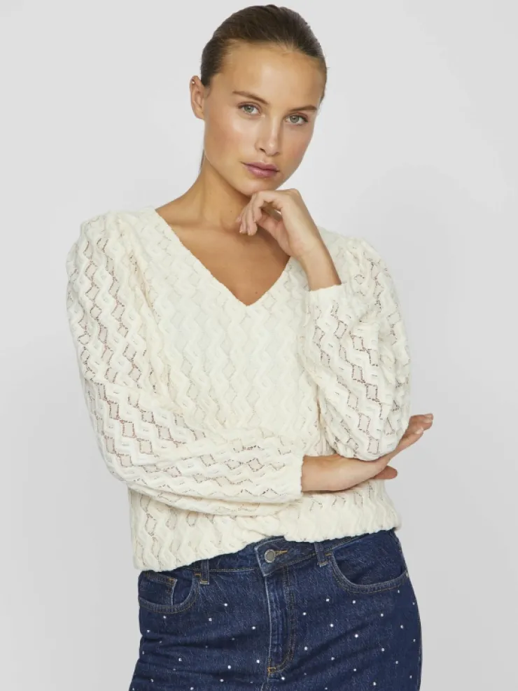 VILA Tops & T-shirts^V-NECK LONG SLEEVED TOP