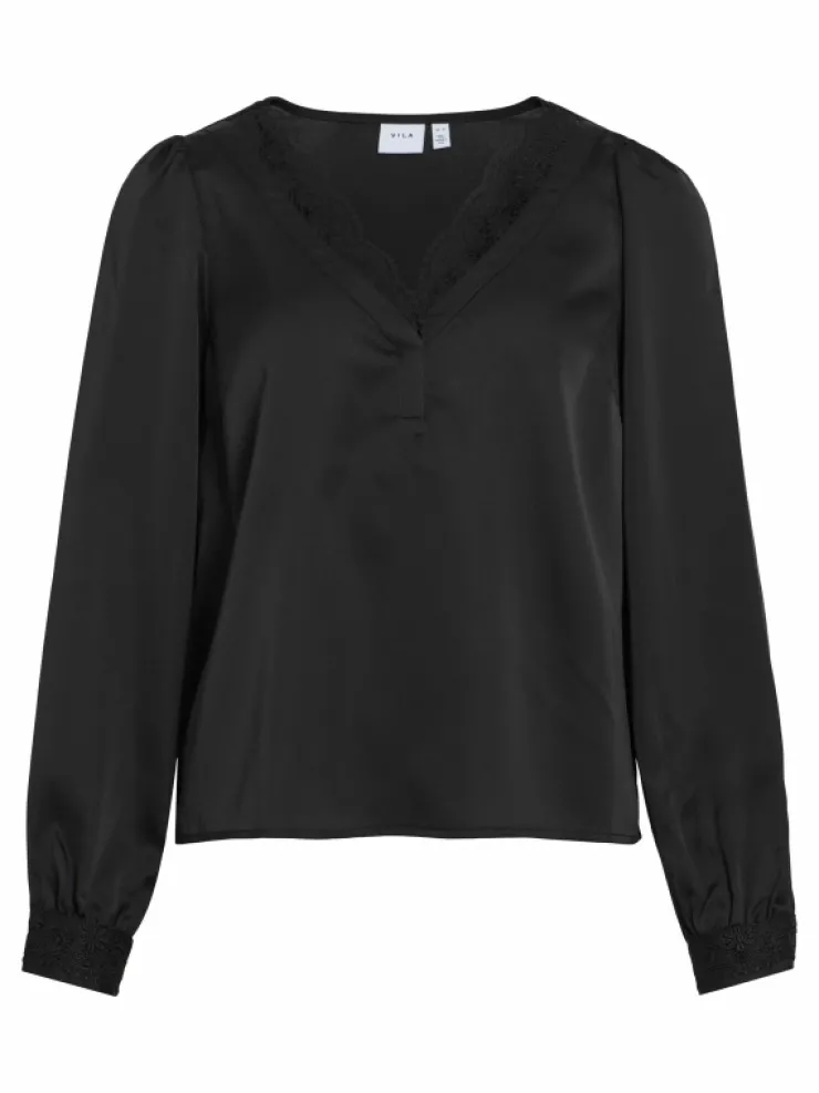 VILA Tops & T-shirts^V-NECK LONG SLEEVED TOP