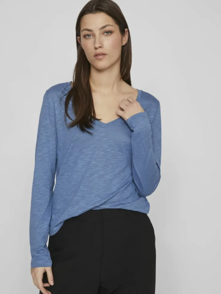 VILA Tops & T-shirts^V-NECK LONG SLEEVED TOP