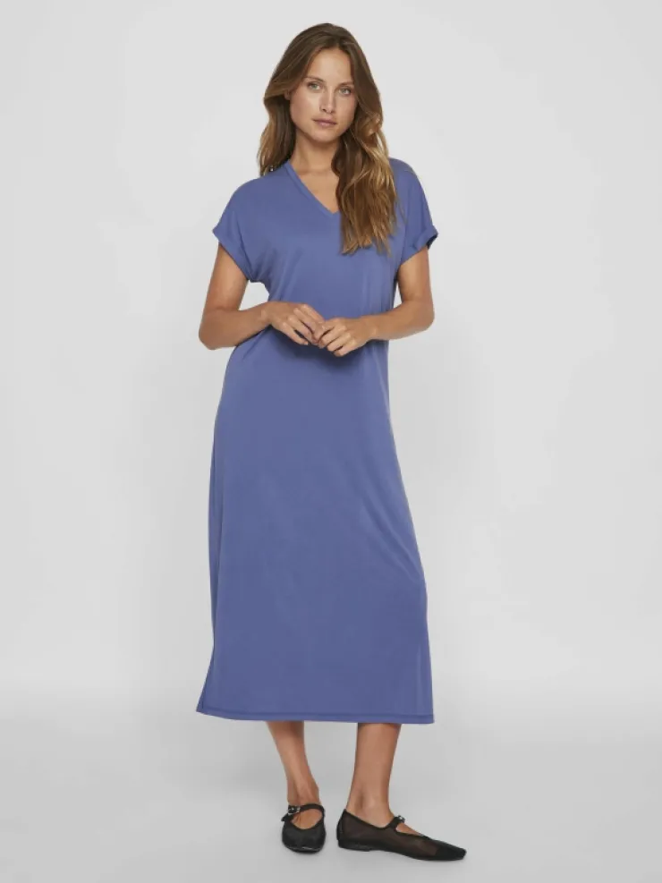 VILA Dresses^V-NECK MIDI DRESS