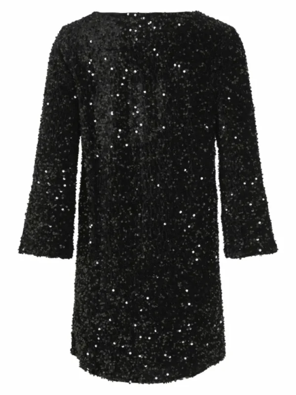 VILA Dresses^V-NECK SEQUIN SHORT DRESS