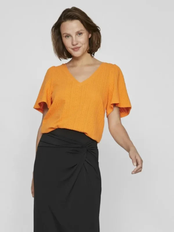 VILA Tops & T-shirts^V-NECK SHORT SLEEVED TOP