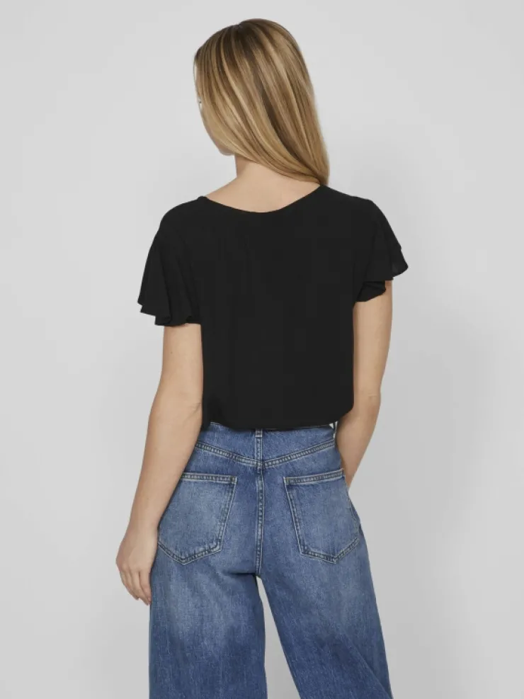 VILA Tops & T-shirts^V-NECK SHORT SLEEVED TOP